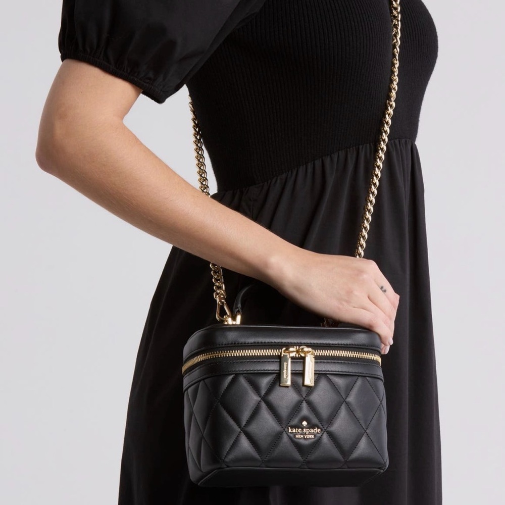 Kate Spade New York Carey Quilted Leather Trunk Vanity Crossbody bag